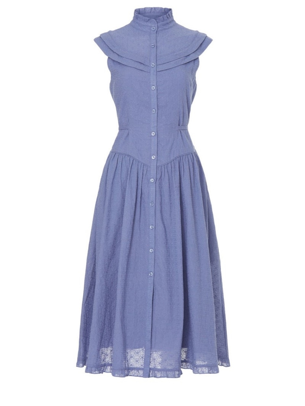 Pamela Love Blue eyelet midi dress
